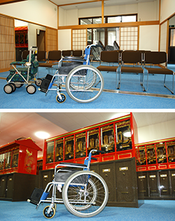 車椅子のままでも構いません